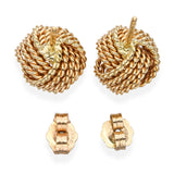 Tiffany & Co. 18k Yellow Gold Love Knot Stud Earrings
