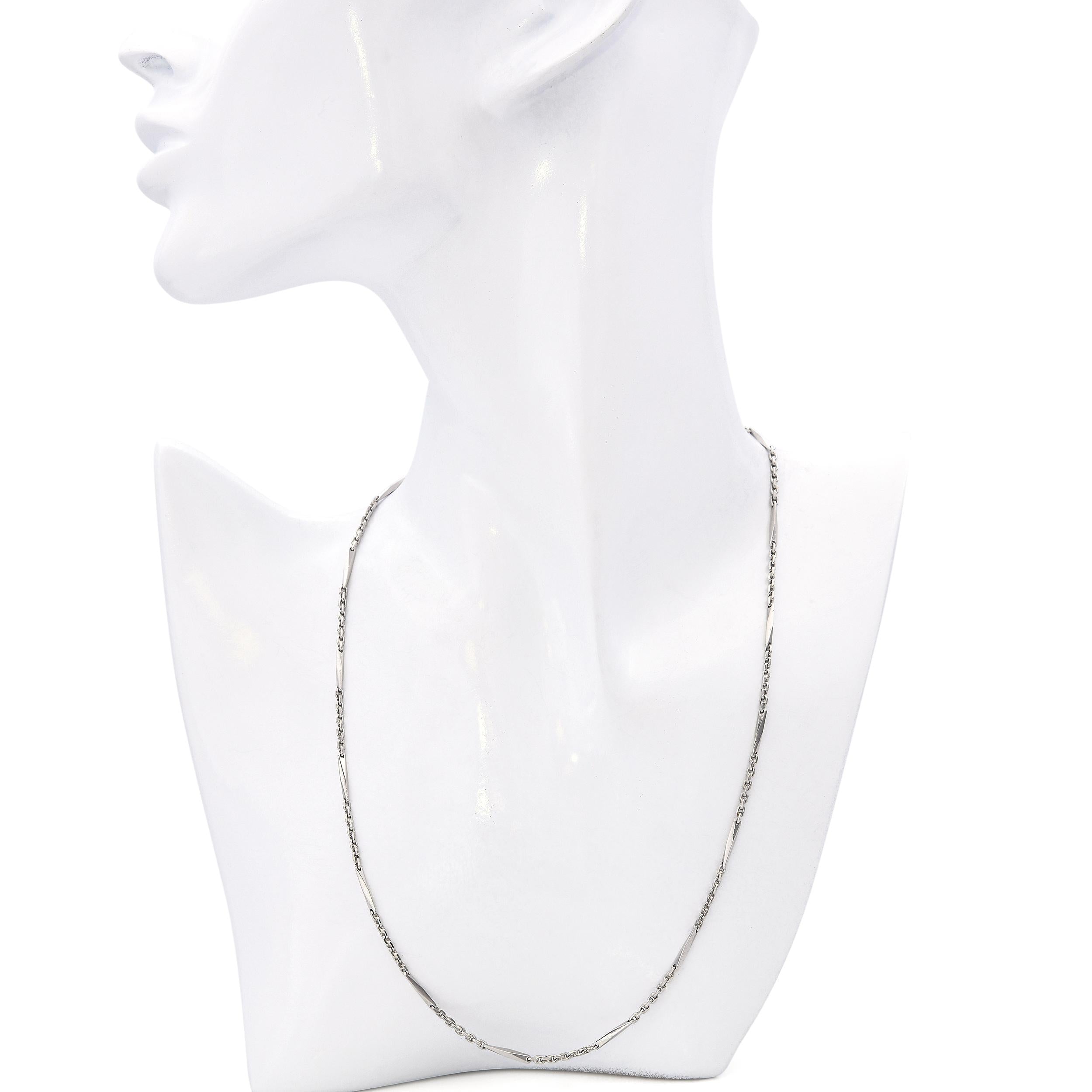 Vintage Platinum and Palladium Chain Necklace