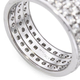 18k White Gold E VVS 5.75tcw Diamond Band Ring