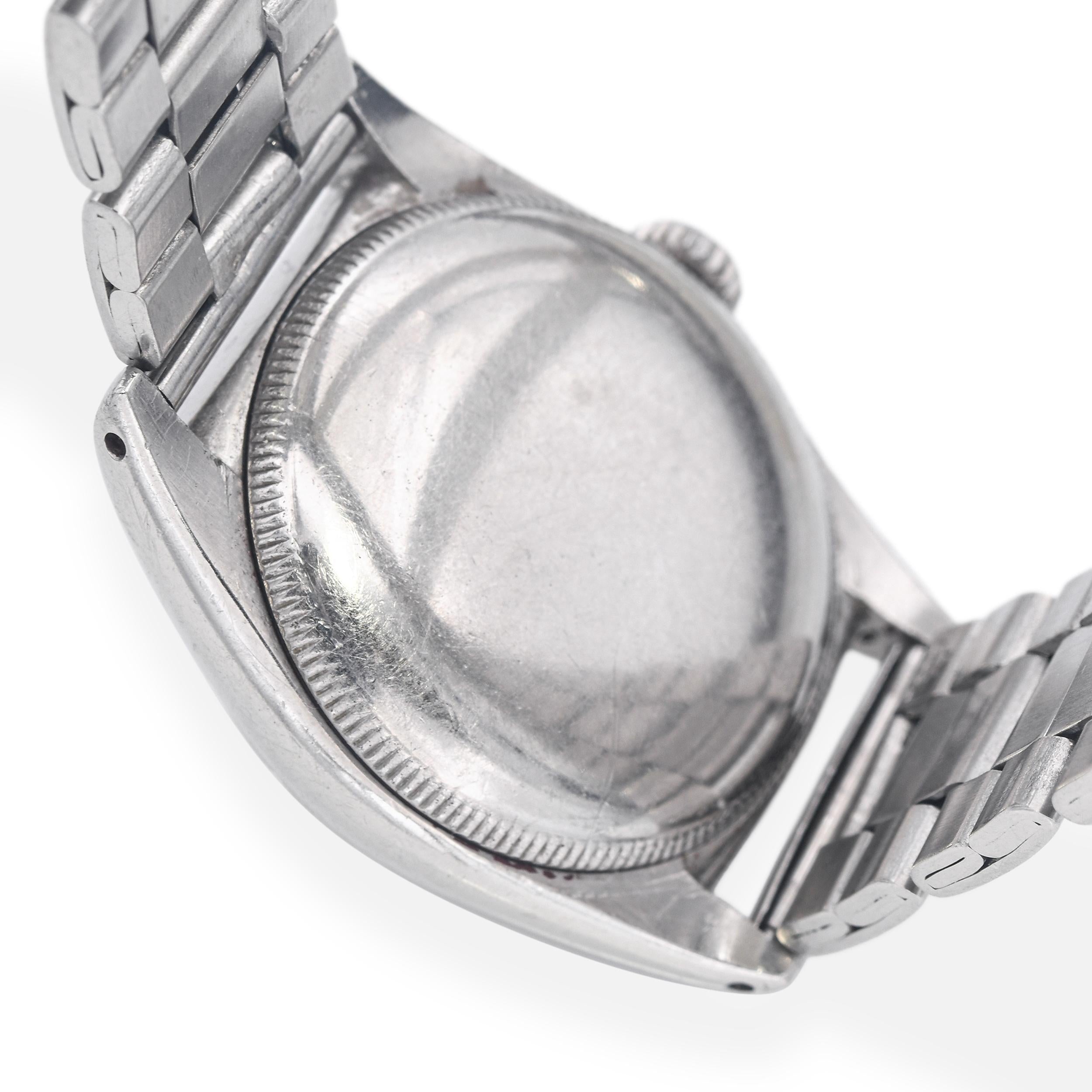 Vintage 1948 Rolex Oyster Perpetual Bubble Back Watch Ref 6050