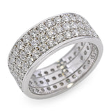 18k White Gold E VVS 5.75tcw Diamond Band Ring
