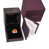 Boucheron 18k Yellow Gold and Carnelian Greek Ring