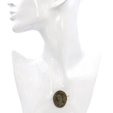 Vintage 8k Yellow Gold Pompei Woman Lava Cameo Brooch