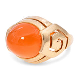 Boucheron 18k Yellow Gold and Carnelian Greek Ring