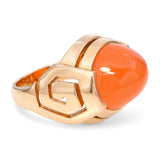 Boucheron 18k Yellow Gold and Carnelian Greek Ring