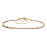 Vintage 14k Yellow Gold 1.08tcw Diamond Tennis Bracelet