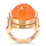 Boucheron 18k Yellow Gold and Carnelian Greek Ring