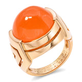 Boucheron 18k Yellow Gold and Carnelian Greek Ring