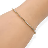 Vintage 14k Yellow Gold 1.08tcw Diamond Tennis Bracelet