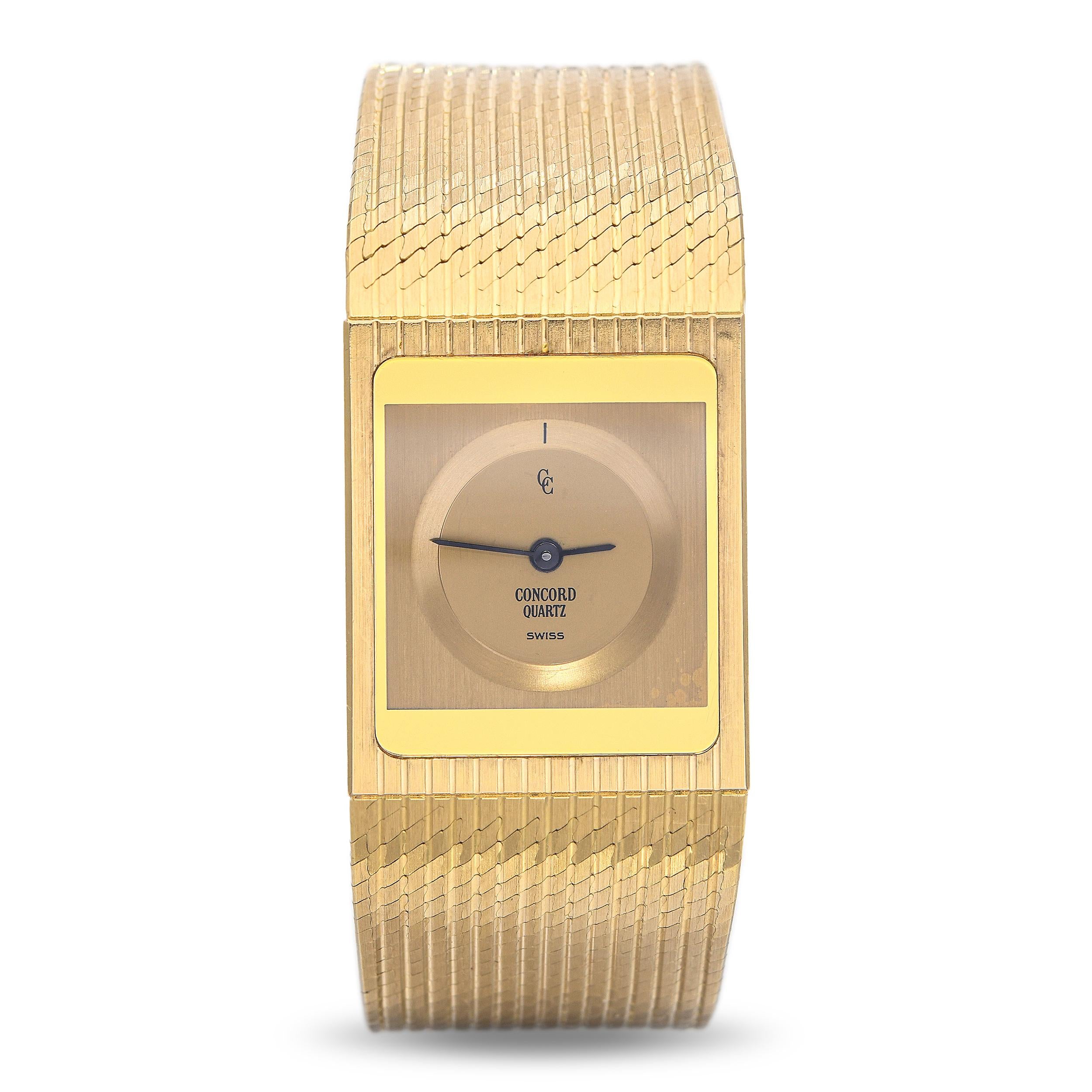 Concord Delirium Scarface 18K Yellow Gold Ultra-Slim Quartz Women’s Watch