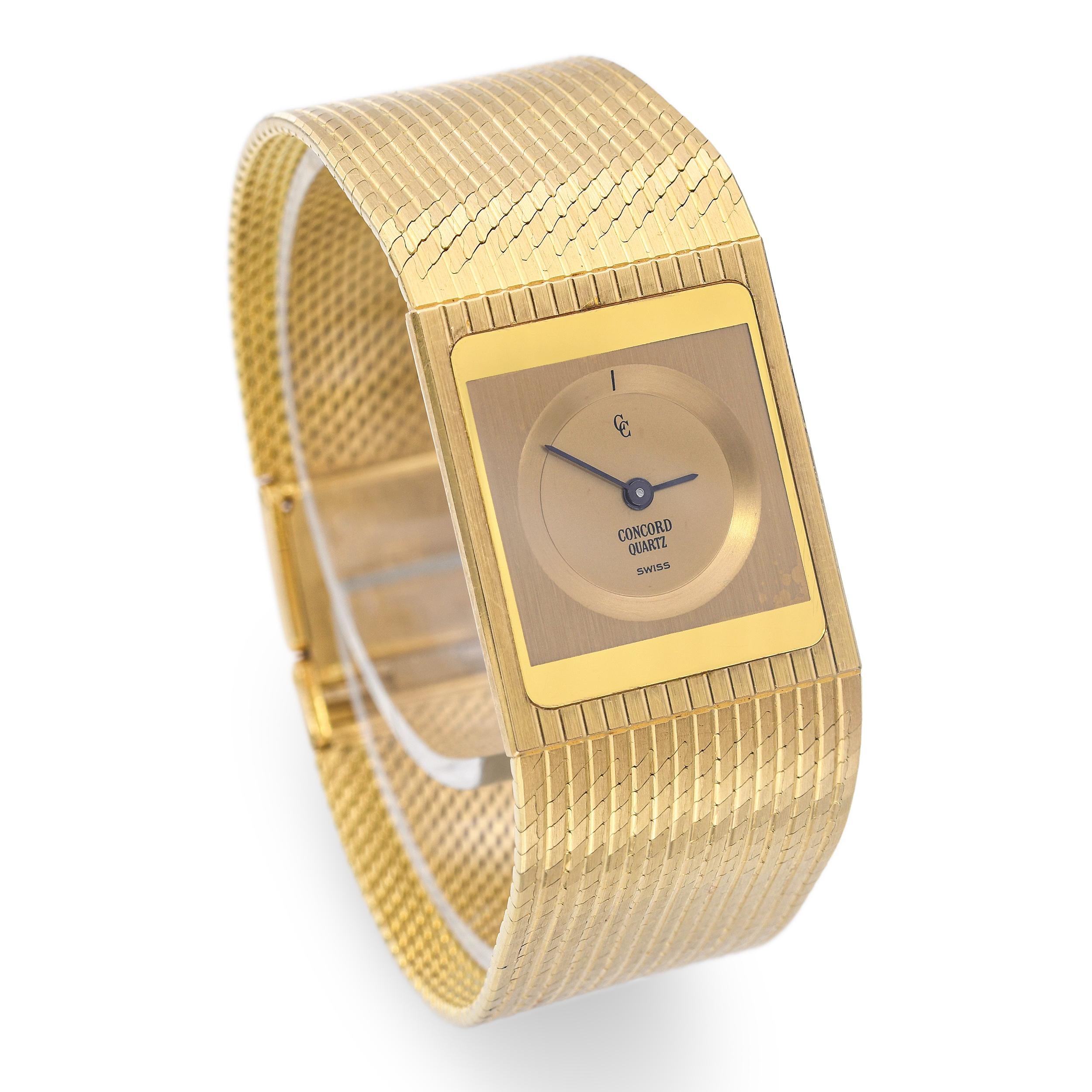 Concord Delirium Scarface 18K Yellow Gold Ultra-Slim Quartz Women’s Watch