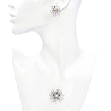 Church & Co. 14k White Gold Pearl & Sapphire Snowflake Earrings & Brooch Set