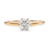 Jabel 18k Yellow Gold .80ct Old Mine Cut Diamond Solitaire Engagement Ring