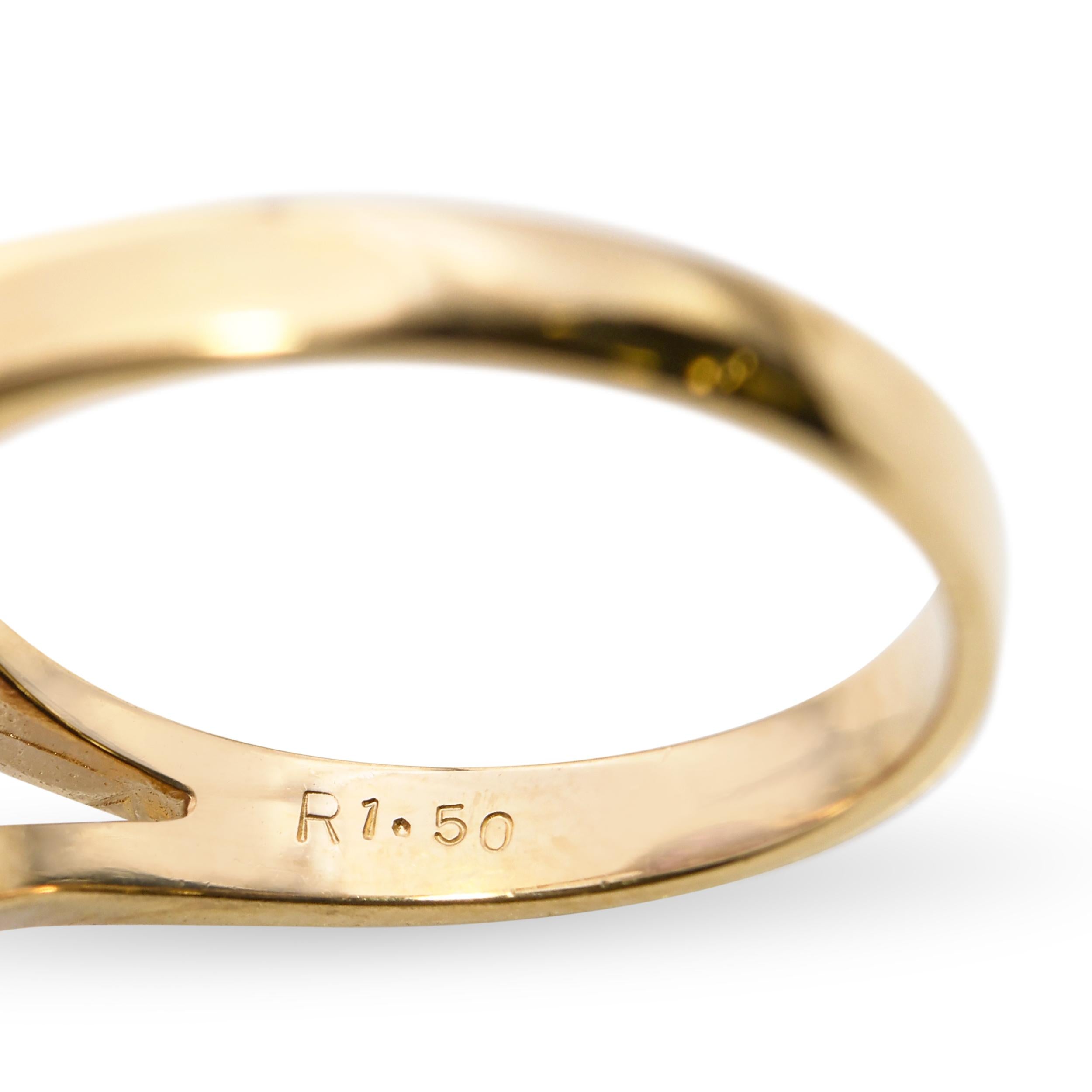 18k Yellow Gold Ruby and Diamond Ring