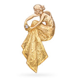 Vintage 14k Yellow Gold Art Nouveau Inspired  Lluis Masriera Nymph Pendant