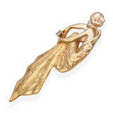Vintage 14k Yellow Gold Art Nouveau Inspired  Lluis Masriera Nymph Pendant