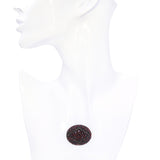 Antique Sterling Silver Bohemian Garnet Brooch