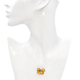 Antique Yellow Gold Diamond Flower Brooch