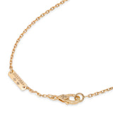 Van Cleef & Arpels 18k Yellow Gold Carnelian Vintage Alhambra Pendant Necklace