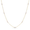 Tiffany and Co Elsa Peretti 18k Yellow Gold Pearl By The Yard Station Necklace