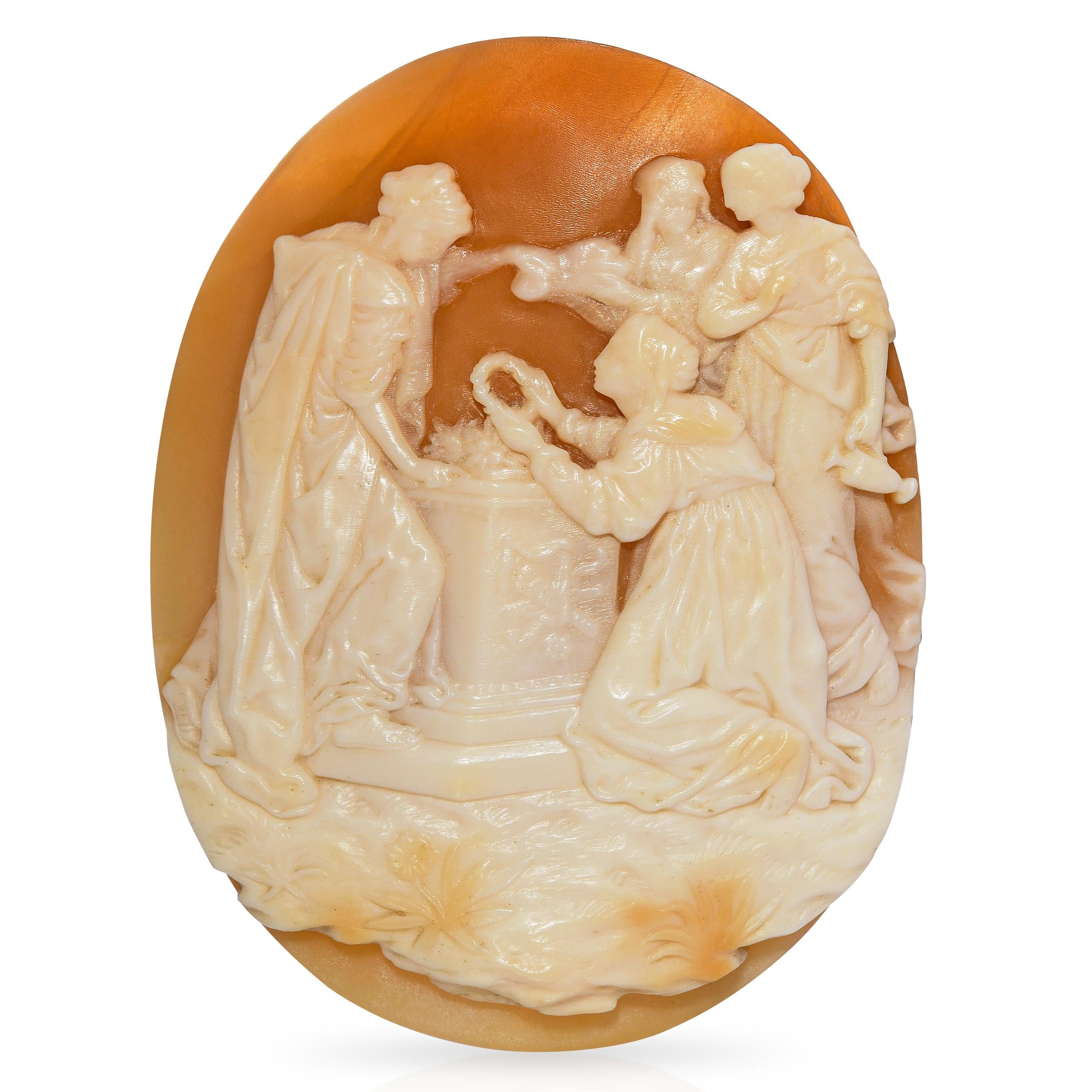 Antique Andromache Sorrows Loose Shell Cameo