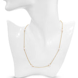 Tiffany and Co Elsa Peretti 18k Yellow Gold Pearl By The Yard Station Necklace