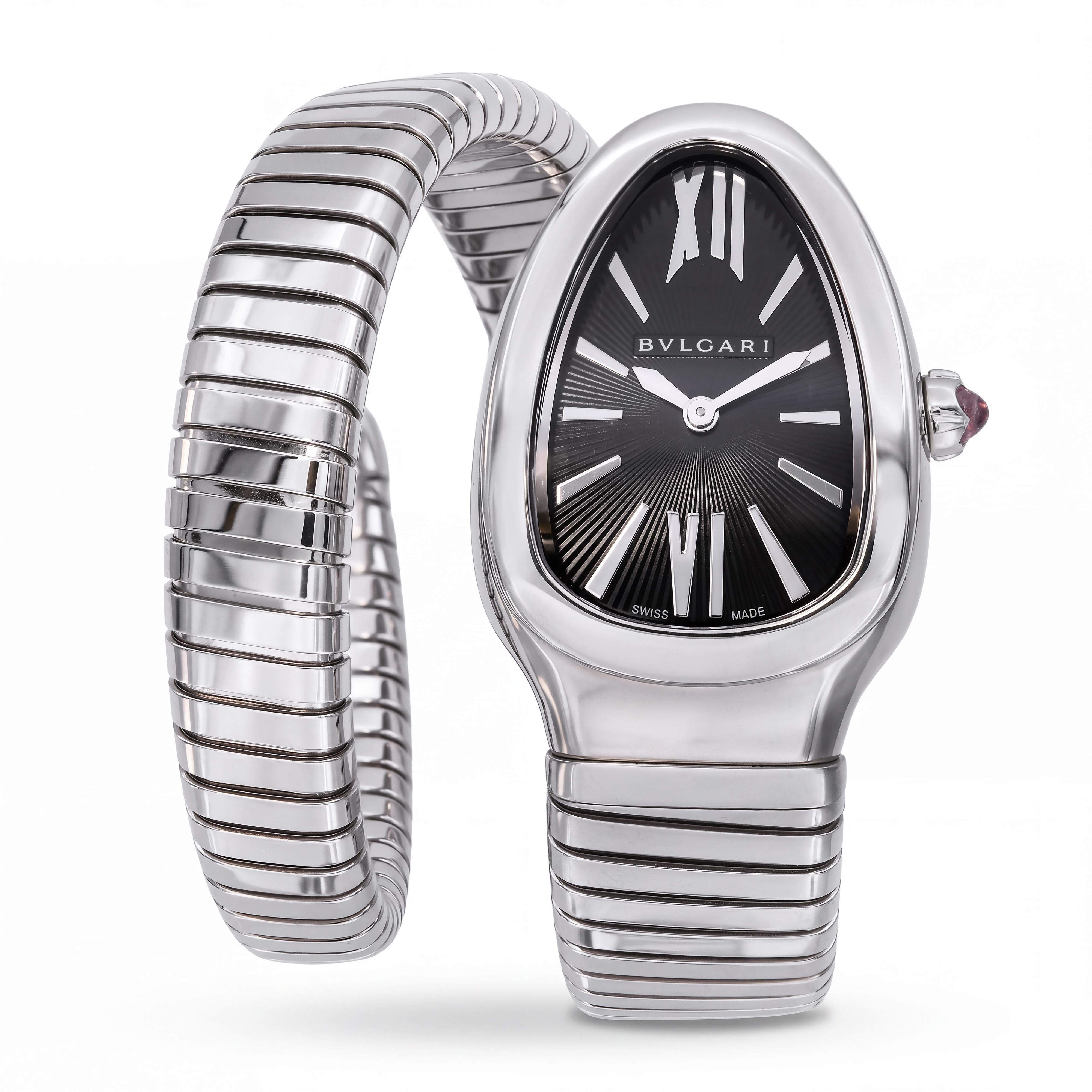 BVLGARI Serpenti Tubogas Stainless Steel Womens Watch Ref 102826