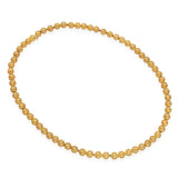 Antique 14k Yellow Gold Textured Beaded Necklace