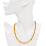 Antique 14k Yellow Gold Textured Beaded Necklace