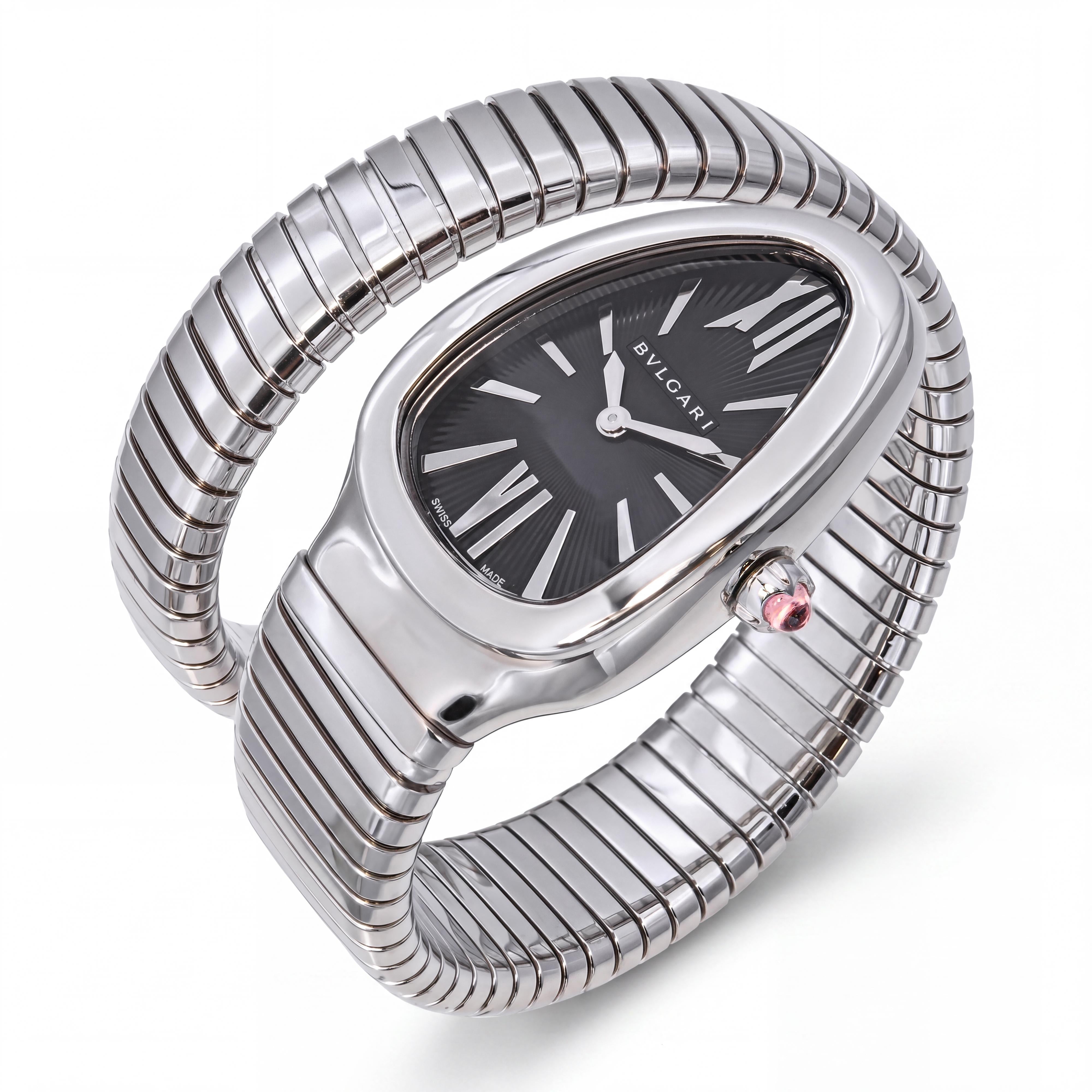 BVLGARI Serpenti Tubogas Stainless Steel Womens Watch Ref 102826