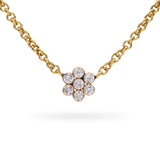 Vintage 18k Yellow Gold 1.20tcw Diamond Necklace