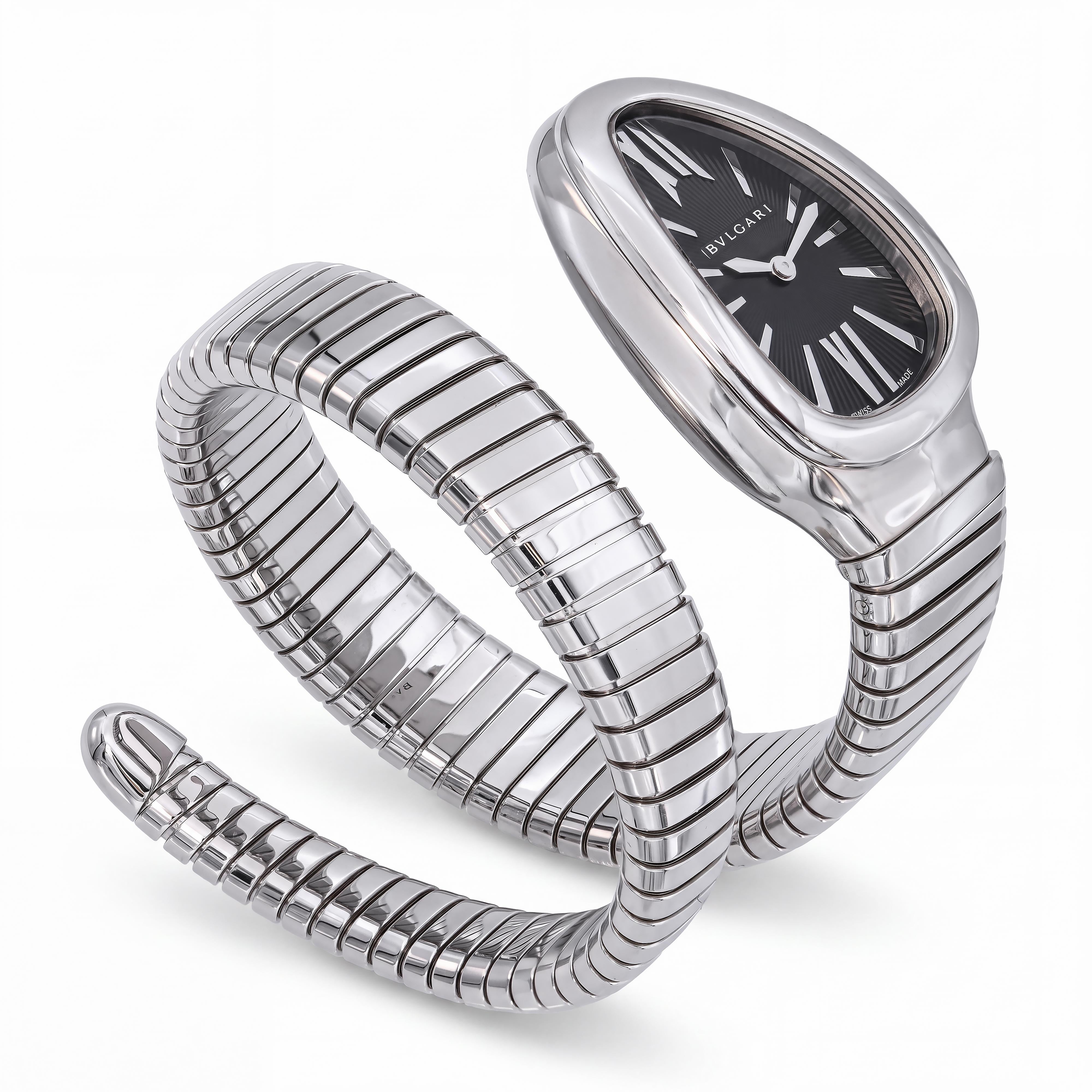 BVLGARI Serpenti Tubogas Stainless Steel Womens Watch Ref 102826