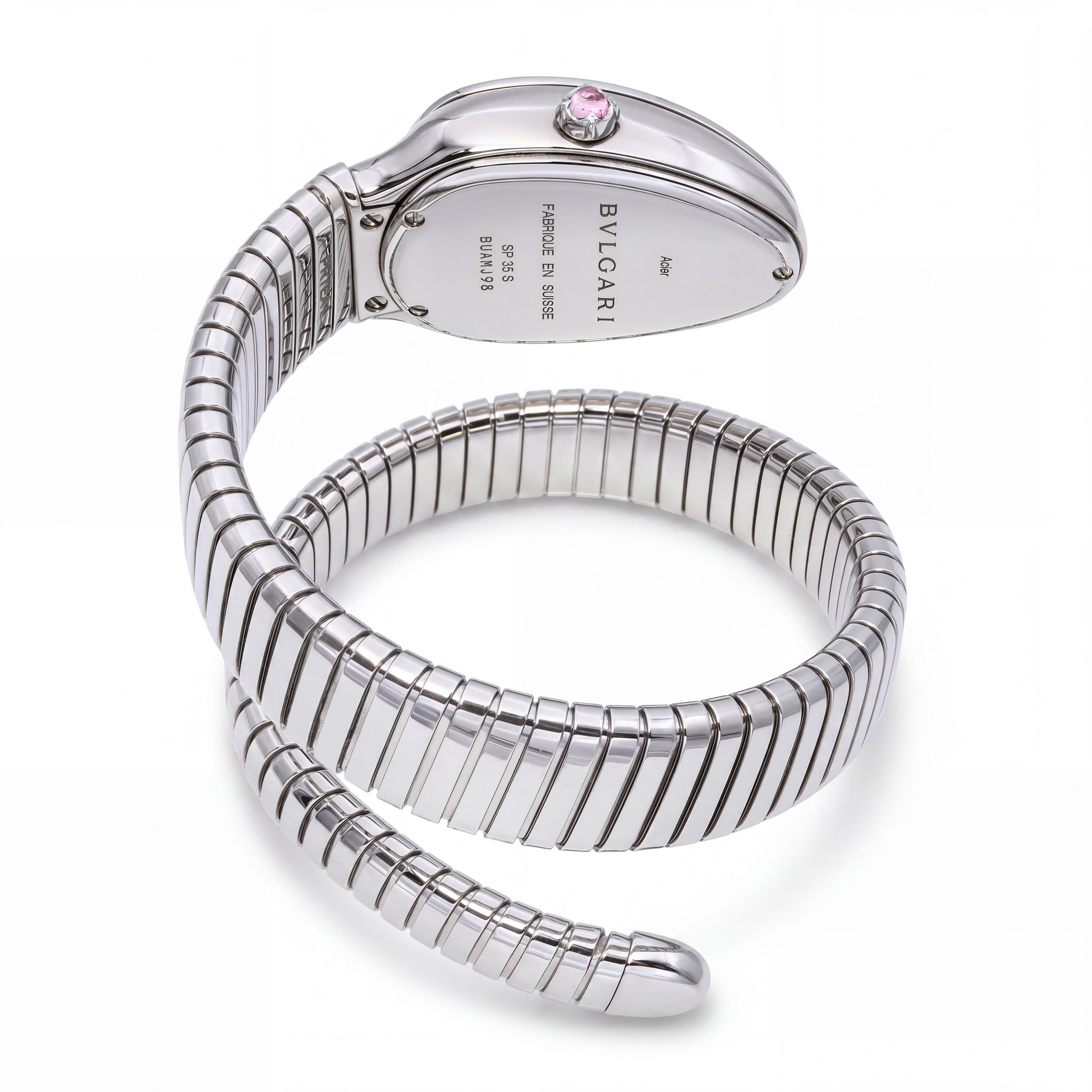 BVLGARI Serpenti Tubogas Stainless Steel Womens Watch Ref 102826