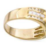 Vintage 18k Yellow Gold Jade and 1.06tcw Diamond Ring