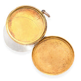 Antique 9k Gold Irish Harp Enamel Quis Separabit Crest Locket Pendant