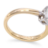 14k Yellow Gold GIA 0.90ct F IF Emerald Cut Diamond Engagement Ring