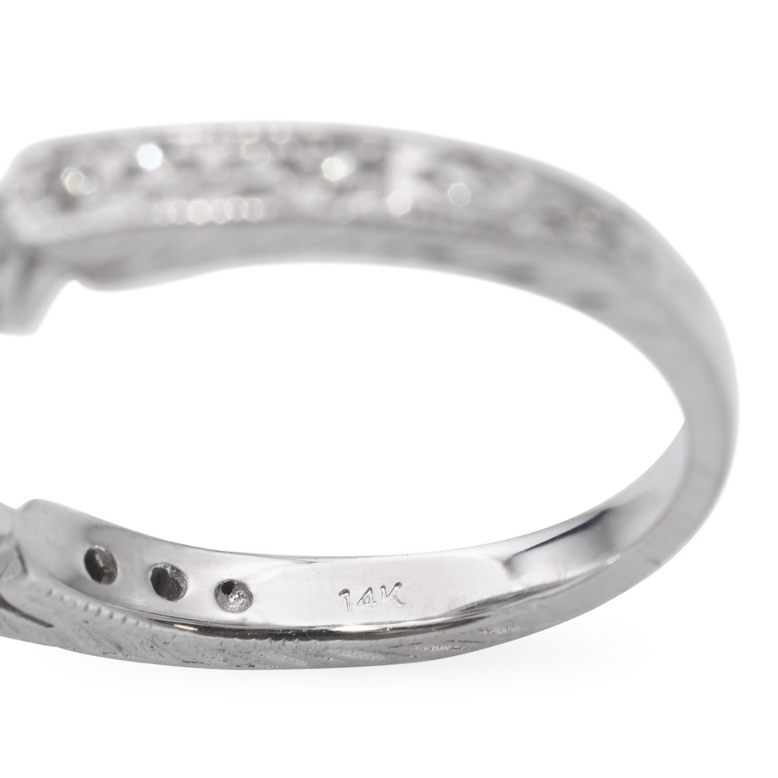 EFFY 14k White Gold 0.95tcw Colored Diamond Cluster Ring