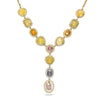 18k Rose Gold 12.69tcw Fancy Diamond Link Necklace