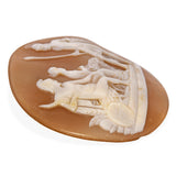 Antique Hector with Paris and Helen Loose Shell Cameo