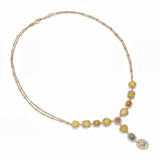 18k Rose Gold 12.69tcw Fancy Diamond Link Necklace