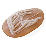 Antique Hector with Paris and Helen Loose Shell Cameo