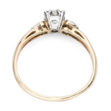 Antique 14k Yellow Gold 0.53tcw J Si1 Old Mine Cut Diamond Ring