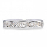 17k White Gold Channel Set 2.06ctw Diamond Eternity Band