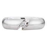 Niessing Platinum Tension Set Diamond Men's Wedding Band Ring