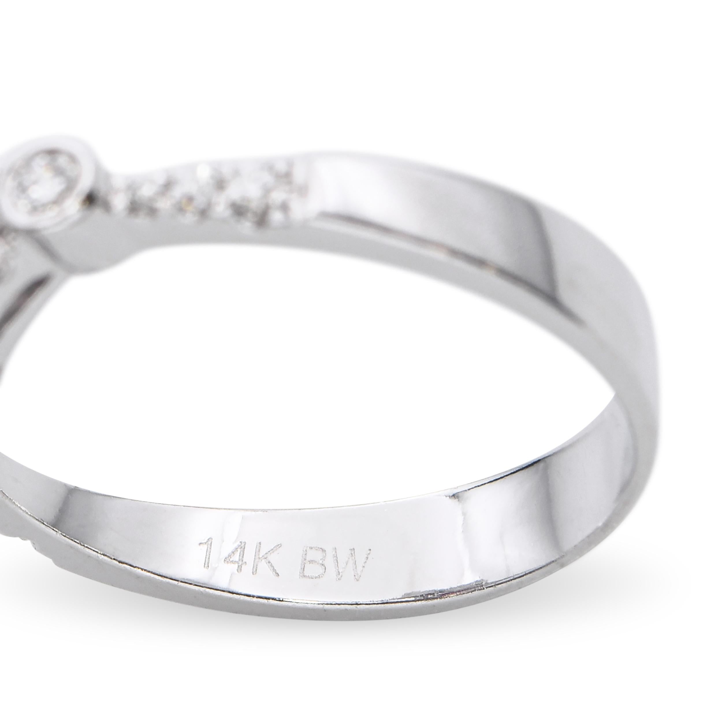 14k White Gold 0.71ct Ruby and Diamond Ring