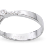 14k White Gold 0.71ct Ruby and Diamond Ring