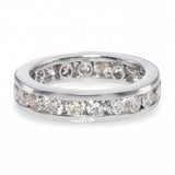 17k White Gold Channel Set 2.06ctw Diamond Eternity Band