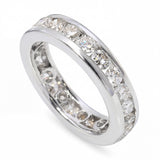 17k White Gold Channel Set 2.06ctw Diamond Eternity Band