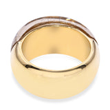 H Stern 18k Yellow Gold and Carved Rutilated Quartz Dome Ring