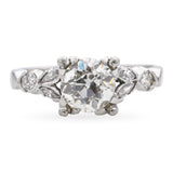 Vintage Platinum 1.35tcw Old European Cut Diamond Engagement Ring